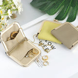 Royal Bagger Genuine Leather Mini Jewelry Box, Ring & Necklace Storage, Slim Coin Purse with Kiss Lock for Women 3120