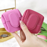 Royal Bagger Mini Lychee Pattern Coin Purse, Solid Color Buckle Key Earphone Storage Bag, Casual Change Pouch for Daily Use 1603