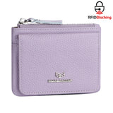 Royal Bagger Genuine Leather Women's Coin Purse - RFID Blocking Small Wallet, Casual Zipper Change Pouch for Daily Use 3200