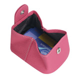 Royal Bagger RFID Mini Genuine Leather Women's Coin Purse - Solid Color Buckle Pouch for Keys, Earphones & Daily Essentials 3603