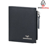 Royal Bagger RFID Blocking Genuine Leather Short Wallet for Women - Slim Bifold Coin Purse, Fashionable & Simple Design 3201