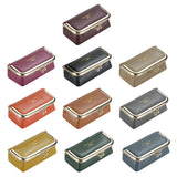 Royal Bagger Genuine Leather Jewelry Box, Mini Organizer for Rings, Necklaces & Earrings, Women's Kiss Lock Coin Purse 3125