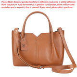 Royal Bagger Genuine Leather Top-Handle Bags, Fashion Casual Crossbody Bag, Women's Handbag, Adjustable Shoulder Strap 1849