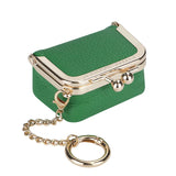 Royal Bagger Genuine Leather Mini Kiss Lock Coin & Jewelry Box, Removable Keychain, Storage for Rings, Earrings, Necklaces 2894