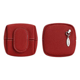 Royal Bagger Mini Lychee Pattern Coin Purse, Solid Color Buckle Key Earphone Storage Bag, Casual Change Pouch for Daily Use 1603