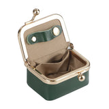 Small Size, Royal Bagger Retro Genuine Leather Mini Kiss Lock Coin Purse – Women's Jewelry Box for Earrings, Rings & More 3894