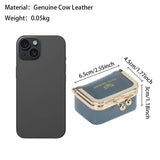 Small Size, Royal Bagger Retro Genuine Leather Mini Kiss Lock Coin Purse – Women's Jewelry Box for Earrings, Rings & More 3894