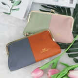 Royal Bagger RFID Blocking Genuine Leather Clutch Purse for Women, Elegant Evening Wallet with Kiss Lock, Phone Holder 2868