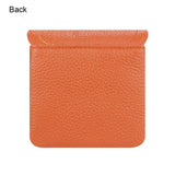 Royal Bagger Kiss Lock Coin Purse for Women RFID Simple Card Holder with Removable Keychain Genuine Leather Storage Bag 2622