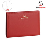 Royal Bagger RFID Genuine Leather Passport Wallets for Women, Travel Wallet with Card Slots, SIM Card Storage and Tool 4090