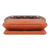 Royal Bagger Kiss Lock Coin Purse for Women RFID Simple Card Holder with Removable Keychain Genuine Leather Storage Bag 2622