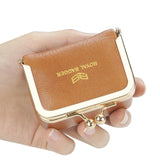 Big Size, Royal Bagger Genuine Leather Mini Jewelry Box, Ring & Necklace Storage, Retro Coin Purse with Kiss Lock for Women 4894