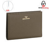 Royal Bagger RFID Genuine Leather Passport Wallets for Women, Travel Wallet with Card Slots, SIM Card Storage and Tool 4090