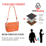 Royal Bagger RFID Blocking Coin Purse for Women Genuine Leather Portable Small Handbag Fashion Casual Clutch Wallet 2756