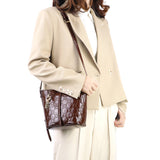 Royal Bagger Fashion Retro Bucket Bag for Women, Genuine Cowhide Leather Handbag, Elegant Shoulder Crossbody Purse 3266