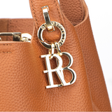 Royal Bagger Vintage Genuine Leather Basket Bag Stylish Versatile Handheld Bucket Bag for Women's Commuting 3260